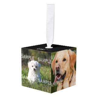 記念物5の写真の記念品|のカスタムを永久にかわいがって下さい キューブオーナメント