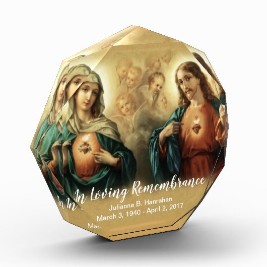 記念物|の記憶|Tribute |メリーイエス・キリストのハート フォトブロック (左)