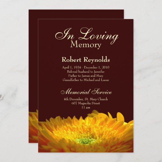 記念物/発表 案内状 (正面/裏面)