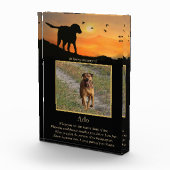 記念犬スピリチュアル詩とカスタム写真付き フォトブロック (右)