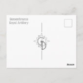 記念王室の火砲はがき ポストカード (裏面)