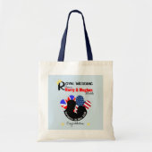 記念王室の的な結婚王子ハリー&メガン トートバッグ (正面)