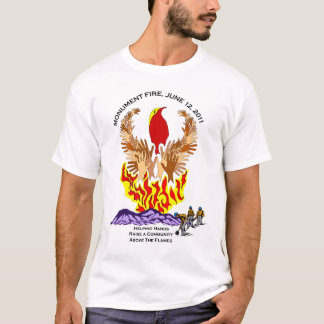 記念碑の火および洪水のワイシャツ Tシャツ
