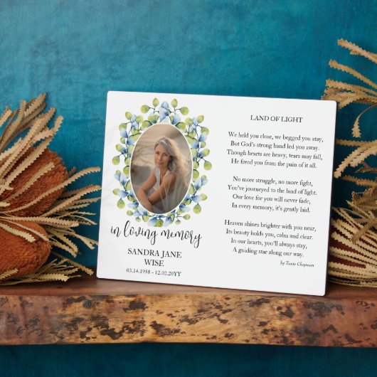 記念碑の記念詩と写真のディスプレイ フォトプラーク (側面)