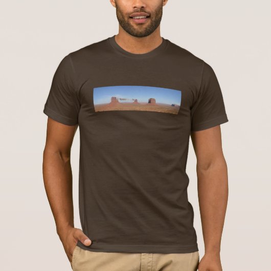 記念碑の谷のパノラマのTシャツ Tシャツ (正面)