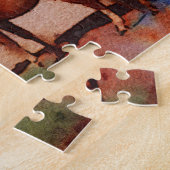 記念碑の谷-水彩画 ジグソーパズル (側面)