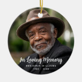 記念碑の追悼 セラミックオーナメント (正面)