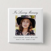 記念碑の追悼 缶バッジ (正面)