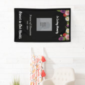 記念碑(フローラ縁どと写真付き) 横断幕 (インサイチュ)