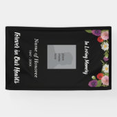 記念碑(フローラ縁どと写真付き) 横断幕 (横)