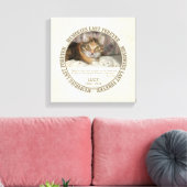 記念碑 – ペットの失カスタム敗の写真/名前 キャンバスプリント (インサイチュ (リビング))