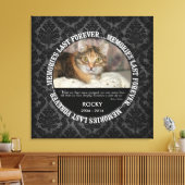 記念碑 – ペットの失カスタム敗の写真/名前 キャンバスプリント (インサイチュ (リビング))