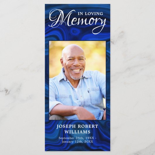 記念祈りの言葉カード葬儀しおり写真付き (正面)