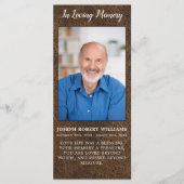 記念祈りの言葉カード葬式しおり革 メニュー (正面)