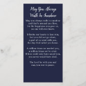 記念祈りの言葉カード退役軍人葬儀アメリカ国旗 (裏面)