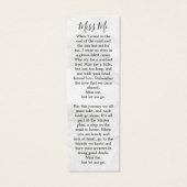 記念祈りの言葉悔やみや弔慰写真葬式ブックマーク (裏面)