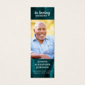 記念祈りの言葉緑大理石葬祭詩ブックマーク (正面)