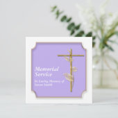 記念祭の告知が金色に交わる 招待状 (スタンド正面)