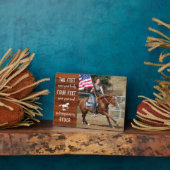 記念素朴ウマ科の記念の形見 フォトプラーク (側面)