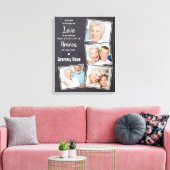 記念素朴写真コラージュ記念碑 キャンバスプリント (インサイチュ (リビング))