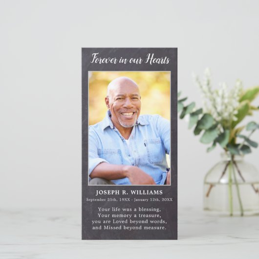 記念素朴悔やみや弔慰歌葬儀祈りの言葉カード (スタンド正面)