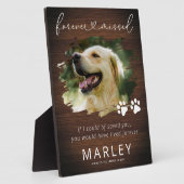 記念素朴撮ペット記念写真 フォトプラーク (側面)