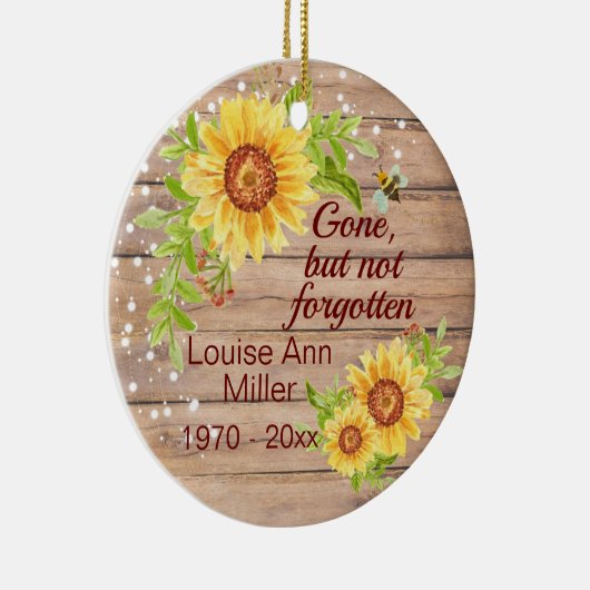 記念素朴日の花ではなく消え忘れた セラミックオーナメント (右)