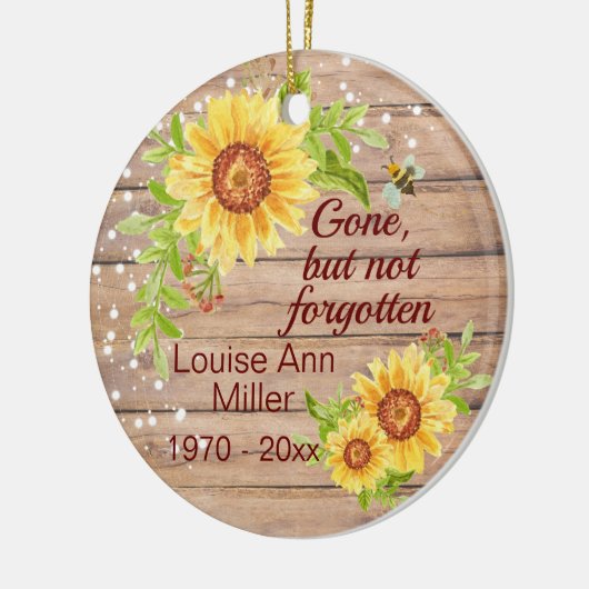 記念素朴日の花ではなく消え忘れた セラミックオーナメント (左)