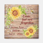 記念素朴日の花ではなく消え忘れた マグネット (正面)