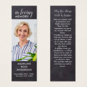 記念素朴祈りの言葉カード葬儀しおり (正面&裏面)