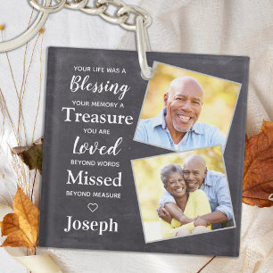 記念素朴記パーソナライズされた第2写真 キーホルダー