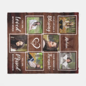 記念素朴記念写真記念 フリースブランケット (正面(横))