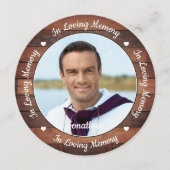 記念素朴詩写真葬式祈りの言葉カード シーズンカード (正面)