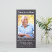 記念素朴詩葬儀祈りの言葉しおりカード サンキューカード (スタンド正面)