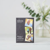 記念素朴詩葬儀祈りの言葉カード3写真 コーリングカード (スタンド正面)