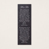 記念素朴詩3写真葬式ブックマーク (裏面)