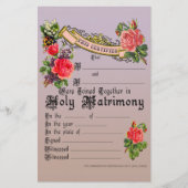 記念結婚免許 (正面)