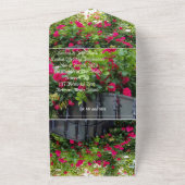 記念結婚招待状red roses gate オールインワン招待状 (外側)