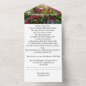 記念結婚招待状red roses gate オールインワン招待状 (内側)