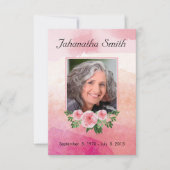 記念葬儀のカード 招待状 (正面)