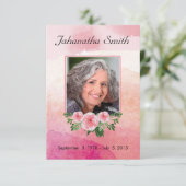 記念葬儀のカード 招待状 (スタンド正面)