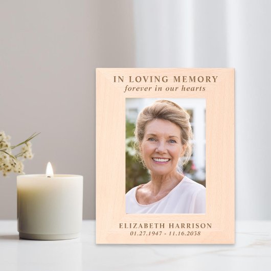 記念葬儀写真 レーザー彫刻フレーム