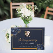 記念葬儀愛のメモリーブルーフローラ写真 ゲストブック