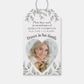 記念葬儀植物種子パケット写真 ギフトタグ (裏面)