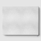 記念葬式の銀色の花の写真 ゲストブック (裏面)