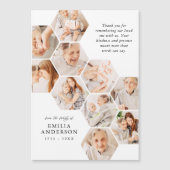 記念葬式モダンシンプル10枚フォトカード (正面)