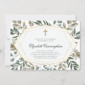 記念葬式素朴の水彩 招待状 (正面)