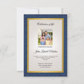 記念葬祭プログラムテンプレート 招待状 (正面)