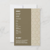 記念葬祭プログラムテンプレート 招待状 (裏面)