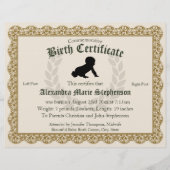 記念記念の記念の記念の記念の記念の足跡誕生証明書 (正面)